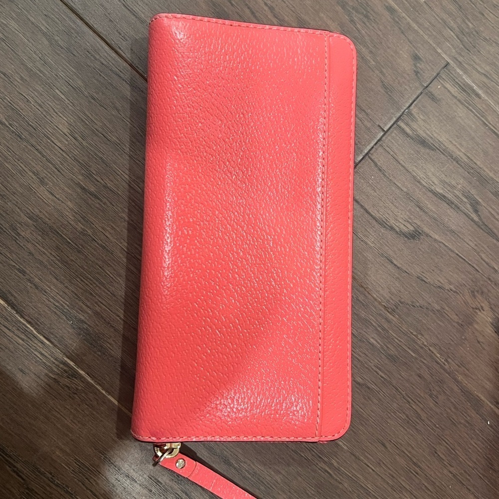 Kate Spade Vibrant Coral Satchel and Wallet - Picture 4 of 8